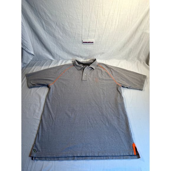 Psycho Bunny Other - Psycho Bunny Polo Shirt Mens 8 Gray Orange Short Sleeve Shirt